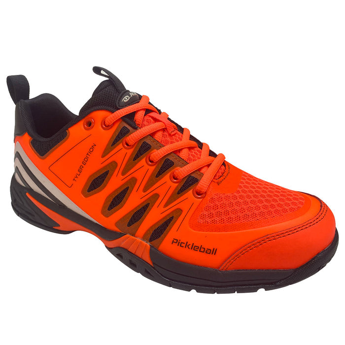 Top view of Acacia Tyler Signature Solar Pickleball Shoe with breathable mesh and secure lace design