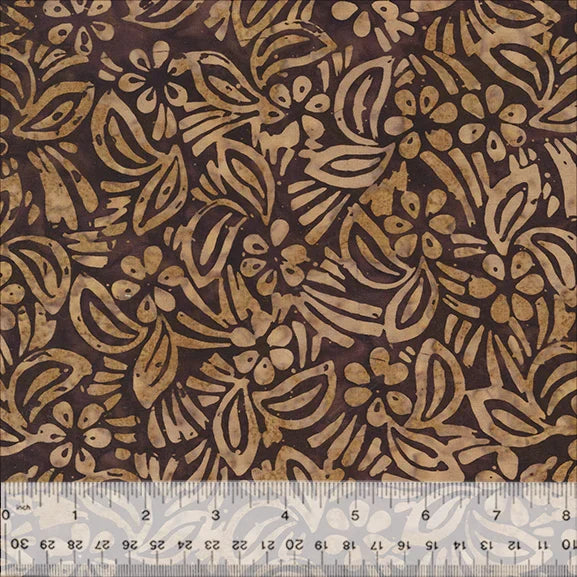 BATIK-Hibiscus (Mocha)