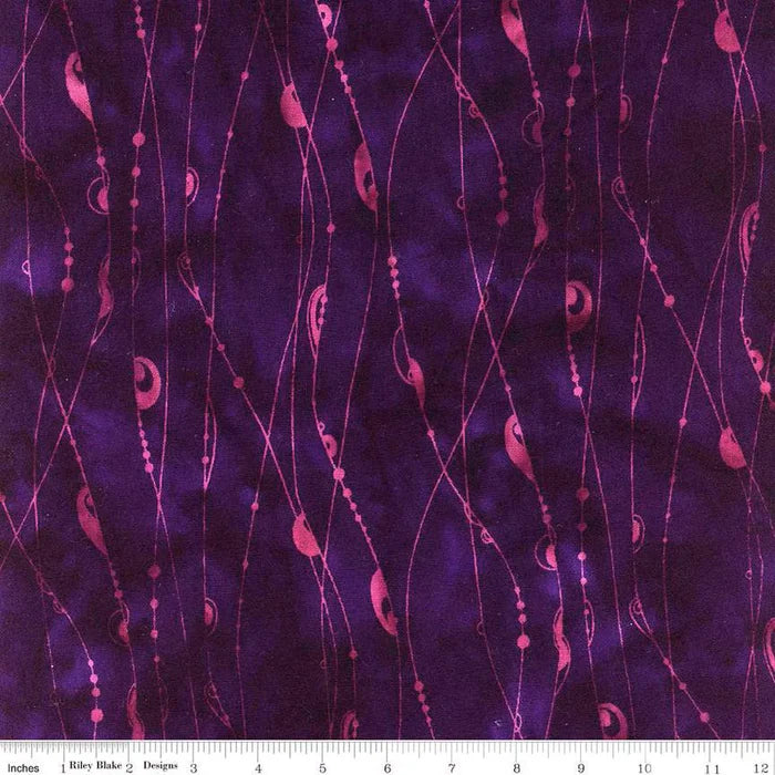 Batiks Rayon String Theory Egglplant