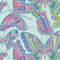 Blooming Butterflies (Aqua)