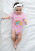 Born to Perform Baby Bodysuit: Rainbow Theater Outfit, 100% Cotton