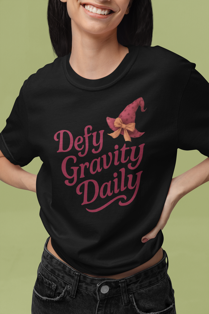 Defy Gravity Daily T-Shirt, Theater Lover Gift, Musical Shirt, Broadway Inspired Tee