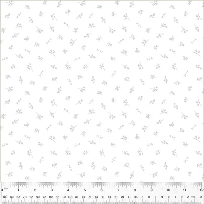 Floral Spritz-White on White