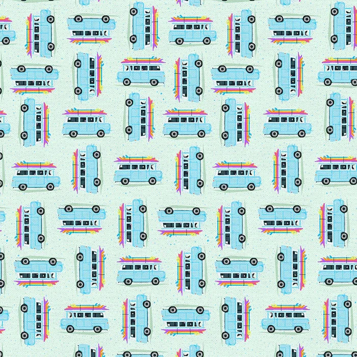 Goin Surfin Surf Van Blue