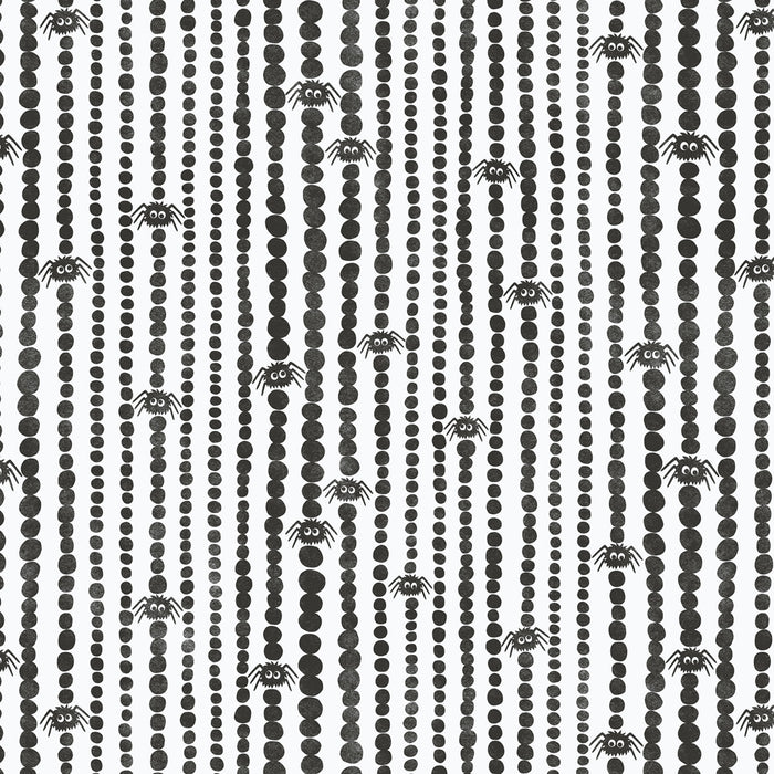 Gothic Whimsy-Spider Stripes (Black/White)