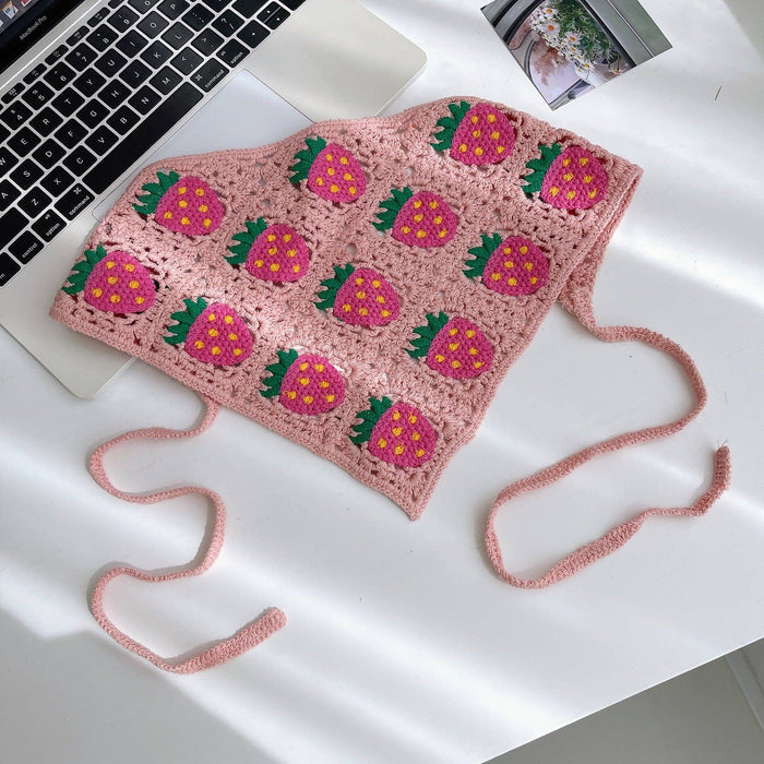 Handmade Woven Strawberry Headband