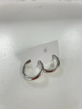 All Fav Time Silver Hoops