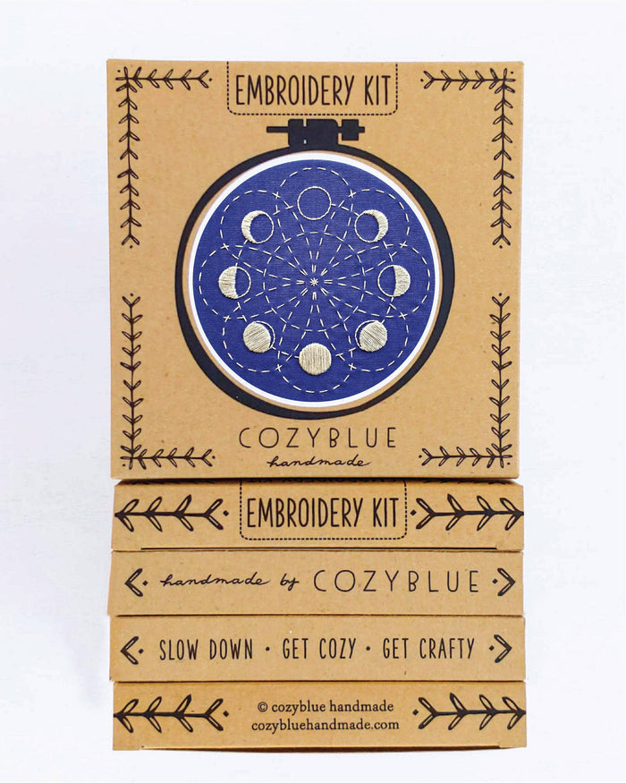 Lunar blossom embroidery kit