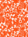 Modern Mixers Studio e White Flowers on Orange Background