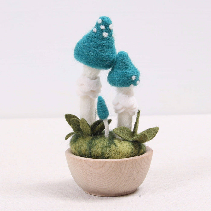 Needle Felting Kit, Blue Roundhead