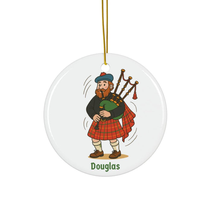 Personalized Bagpiper Ornament: Scottish Celtic Music Keepsake
