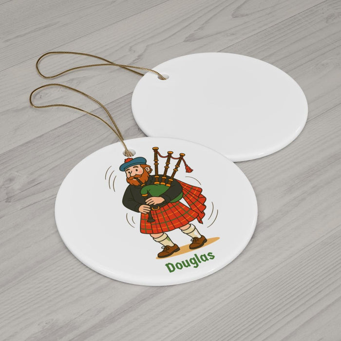 Personalized Bagpiper Ornament: Scottish Celtic Music Keepsake