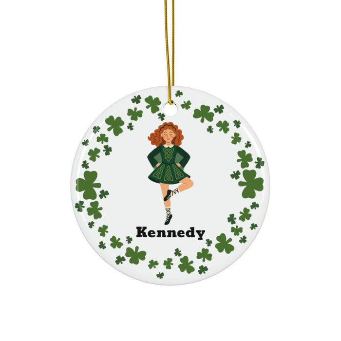 Personalized Irish Dancer Ornament: Celtic Knot Christmas Keepsake
