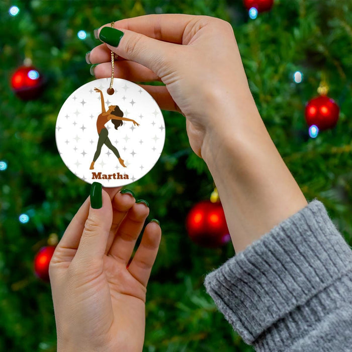 Personalized Modern Dancer Ornament: Custom Christmas Keepsake