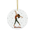 Personalized Modern Dancer Ornament: Custom Christmas Keepsake