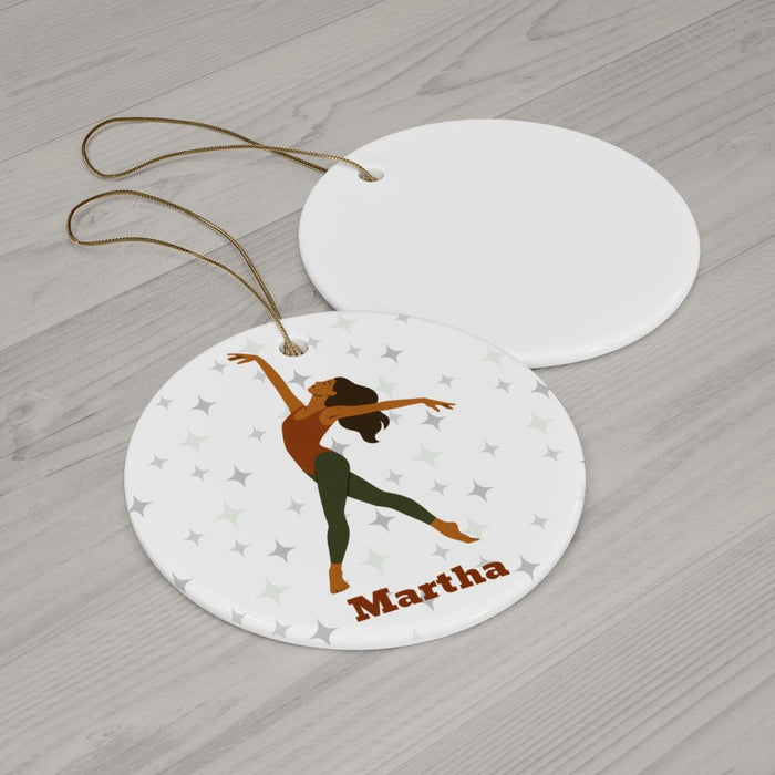 Personalized Modern Dancer Ornament: Custom Christmas Keepsake