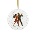 Personalized Salsa Dance Couple Ornament: Custom Christmas Keepsake