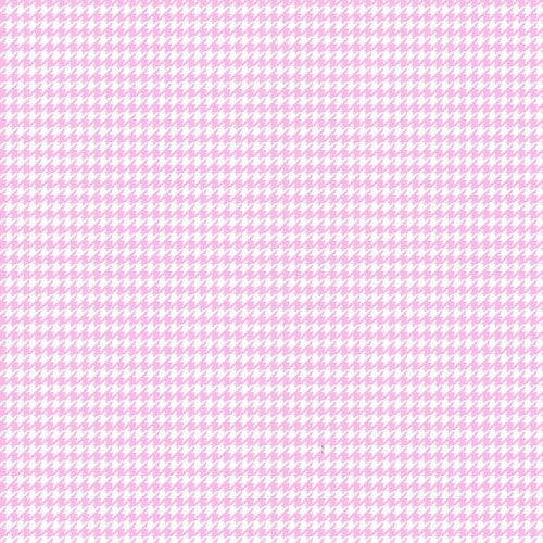Pink/White Houndstooth Flannel