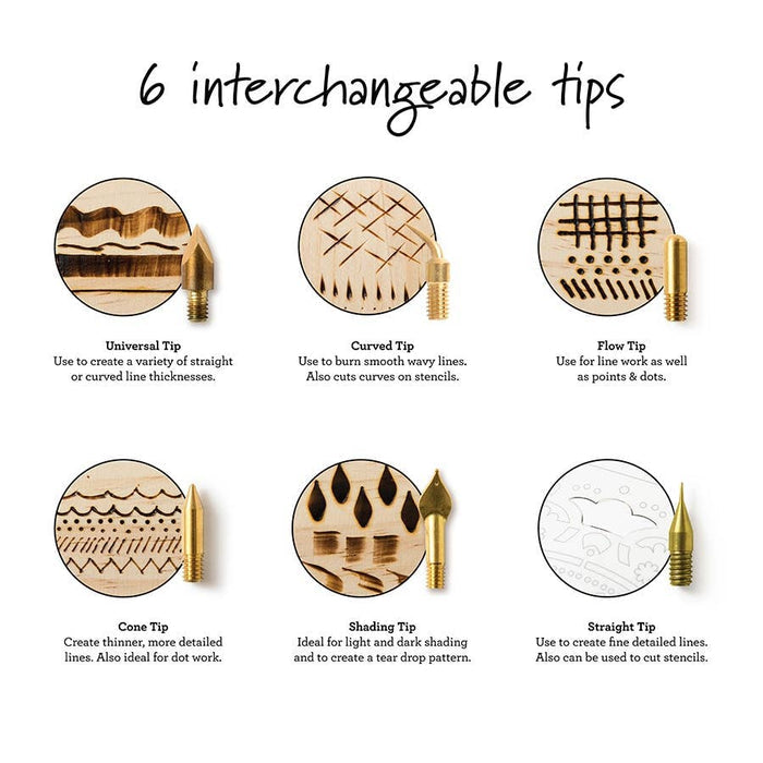 Plaid Decorative Wood Burning Tool (8 pcs)