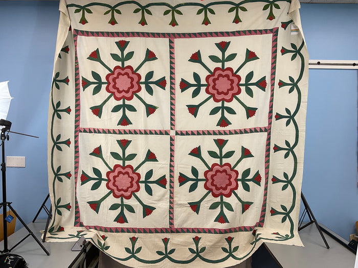 Primitive Antique Quilt Top 99”x99”