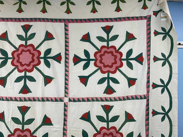 Primitive Antique Quilt Top 99”x99”