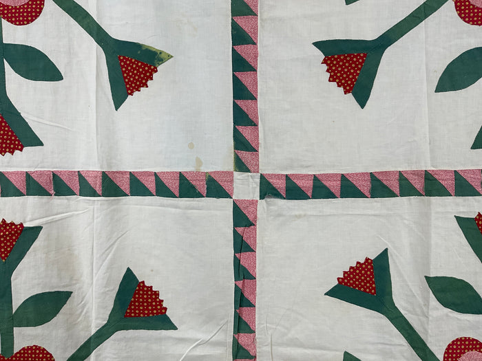 Primitive Antique Quilt Top 99”x99”