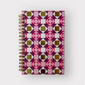 Quilt Jazz Spiral Notebook (Pink)