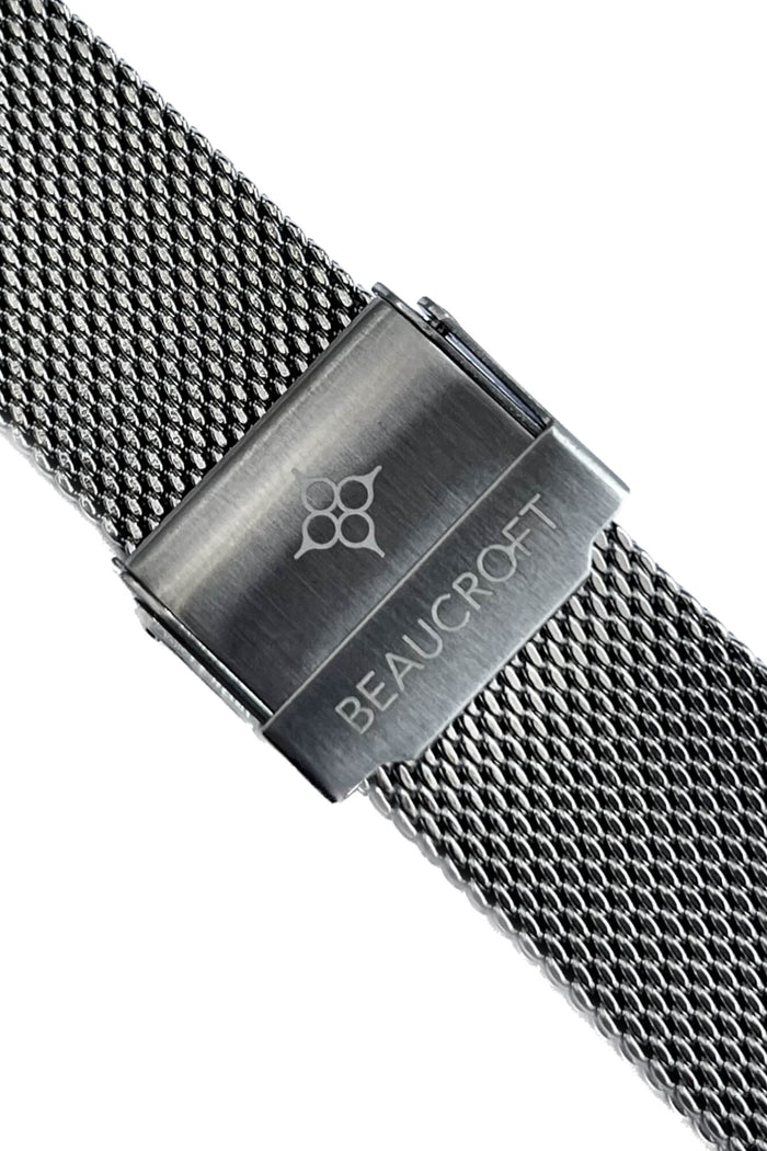 Silver Steel Mesh Strap