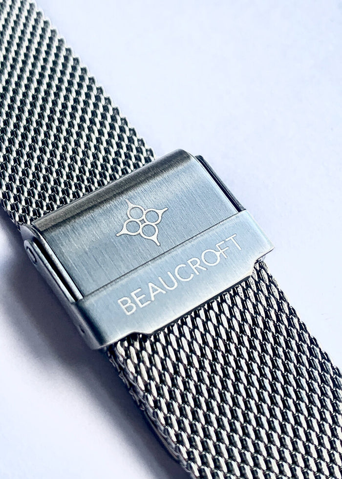 Silver Steel Mesh Strap