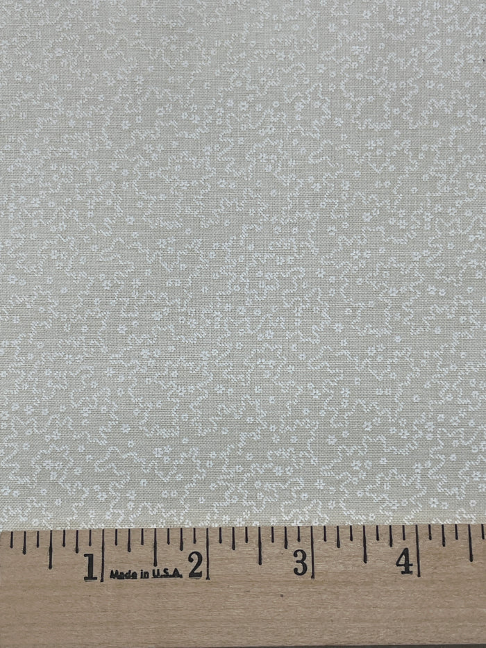 Third Time's a Charm-White on Ivory Meander