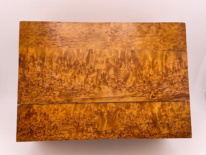 Vintage curly maple document box