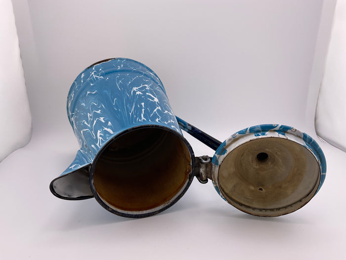 Vintage enamelware pitcher