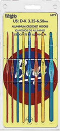 Wrights Boye Aluminum Crochet Hook Kit - 8 Sizes