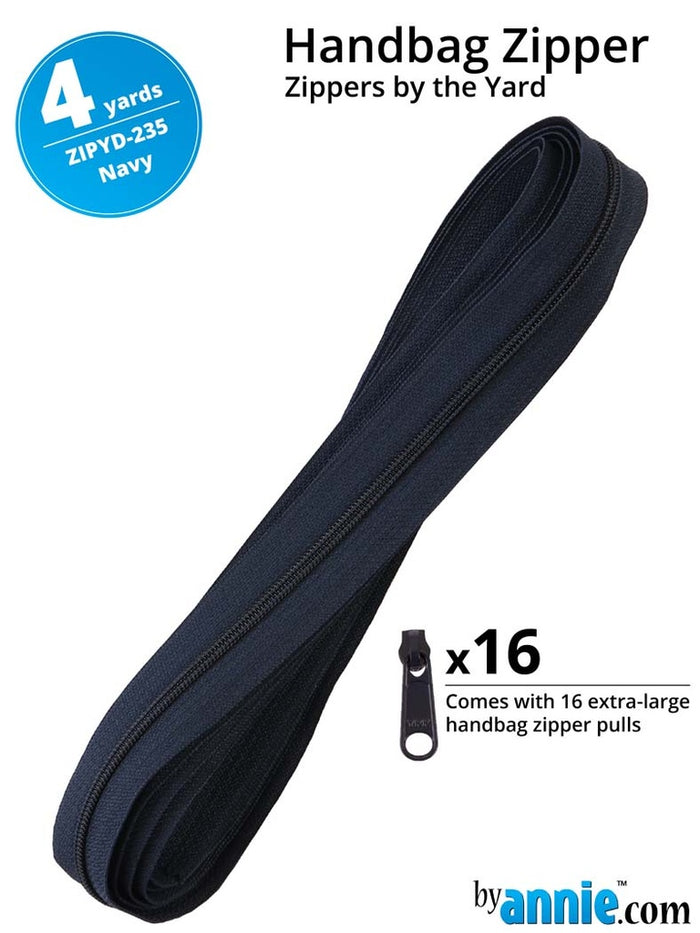 [ZIPYD-235] Zippers by the Yard (Navy)