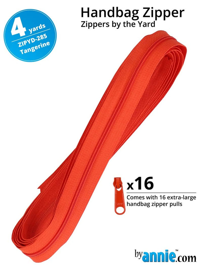 [ZIPYD-285] Zippers by the Yard (Tangerine)